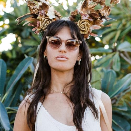 Now Or Never Womens Round Sunglasses Polarized/Non-Polar Opt. Classic Designer Retro Festival Sun Glasses UV 1004