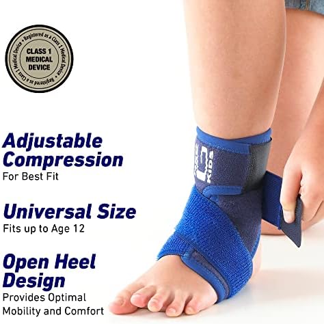 Neo-G Ankle Support for Kids  Child Ankle Brace for Strains, Sprains, Instability, Juvenile Arthritis - Kids Ankle Support for Gymnastics, Sports - Adjustable Compression - Class 1 Medical Device