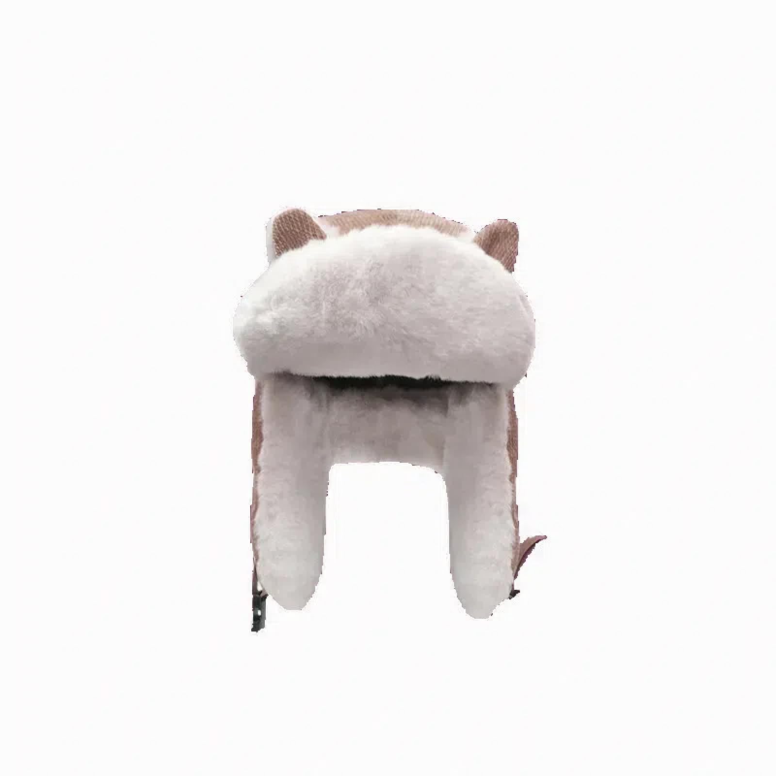 Czapki Czapki Skullies Czapki Beanie Rosyjska Zimowa Czapka Kobiety Zima Narty Śliczne Kocie Uszy Dziecięca Czapka Ochronna Uszy Kolarstwo Ciepłe Rodzic-Dziecko Wiatroszczelna Czapka Dziecięca 52-54