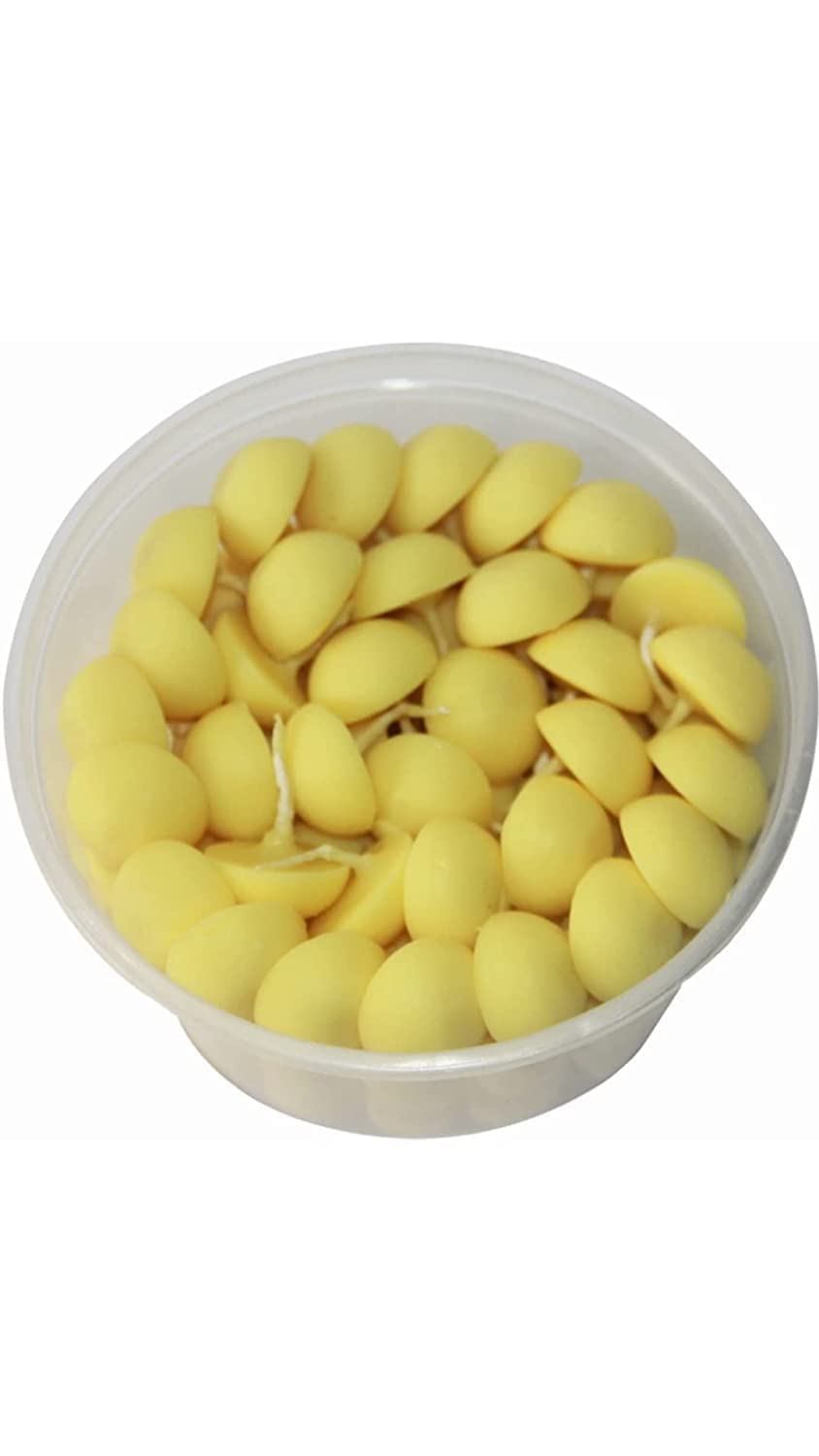 Om Phool Batti Small Cow Ghee Diya for Puja, 60 Pcs, Wax Free & Vegan Ghee Batti/Wicks/Jyot for Puja Aarti, (Pack of 1, Yellow, 60 Pcs) (B0CK1DSC1T) Amazon Price History, Amazon Price Tracker