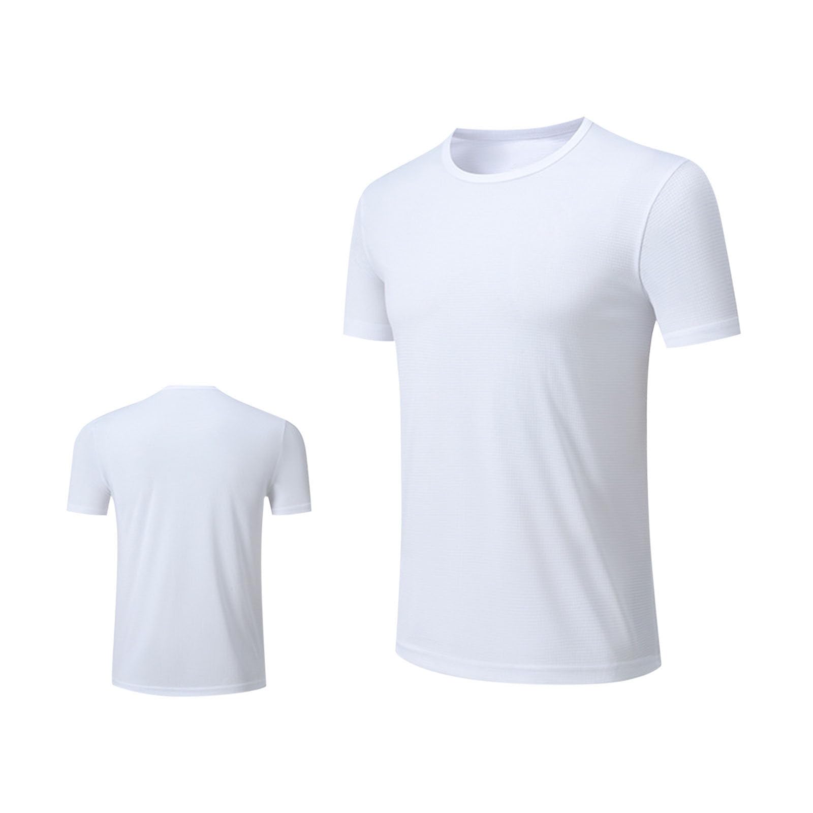 Casual Lightweight T Shirt for Men Short Sleeve Crewneck Training Tee Shirts Solid Color Classic Basic Tops