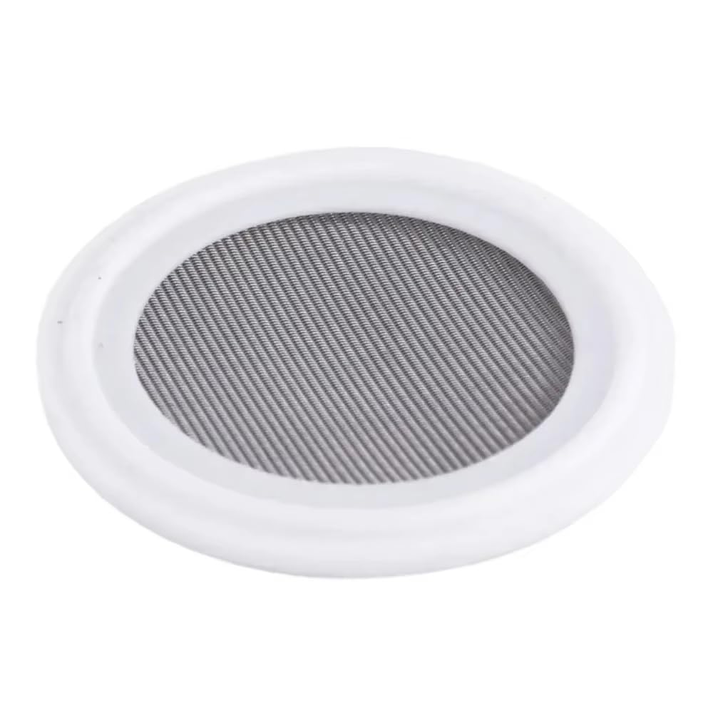 106mmOD-3.5 Inch TC Triple Clamp Strainer Screen 10-500 Mesh Stainless Steel 304 PTFE Sanitary Gasket Seal for Home Brewing(20 Mesh)