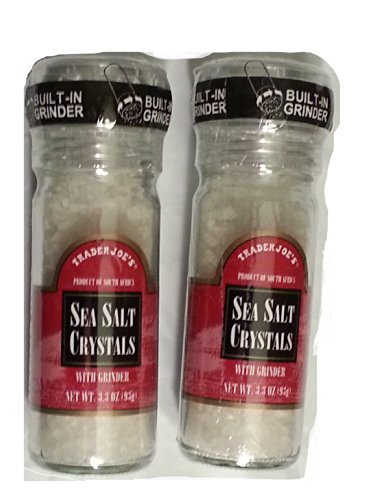 Cristales de Sal Marina con Molinillo Integrado Trader Joe's 2 Botellas 3.3 oz miniatura 1