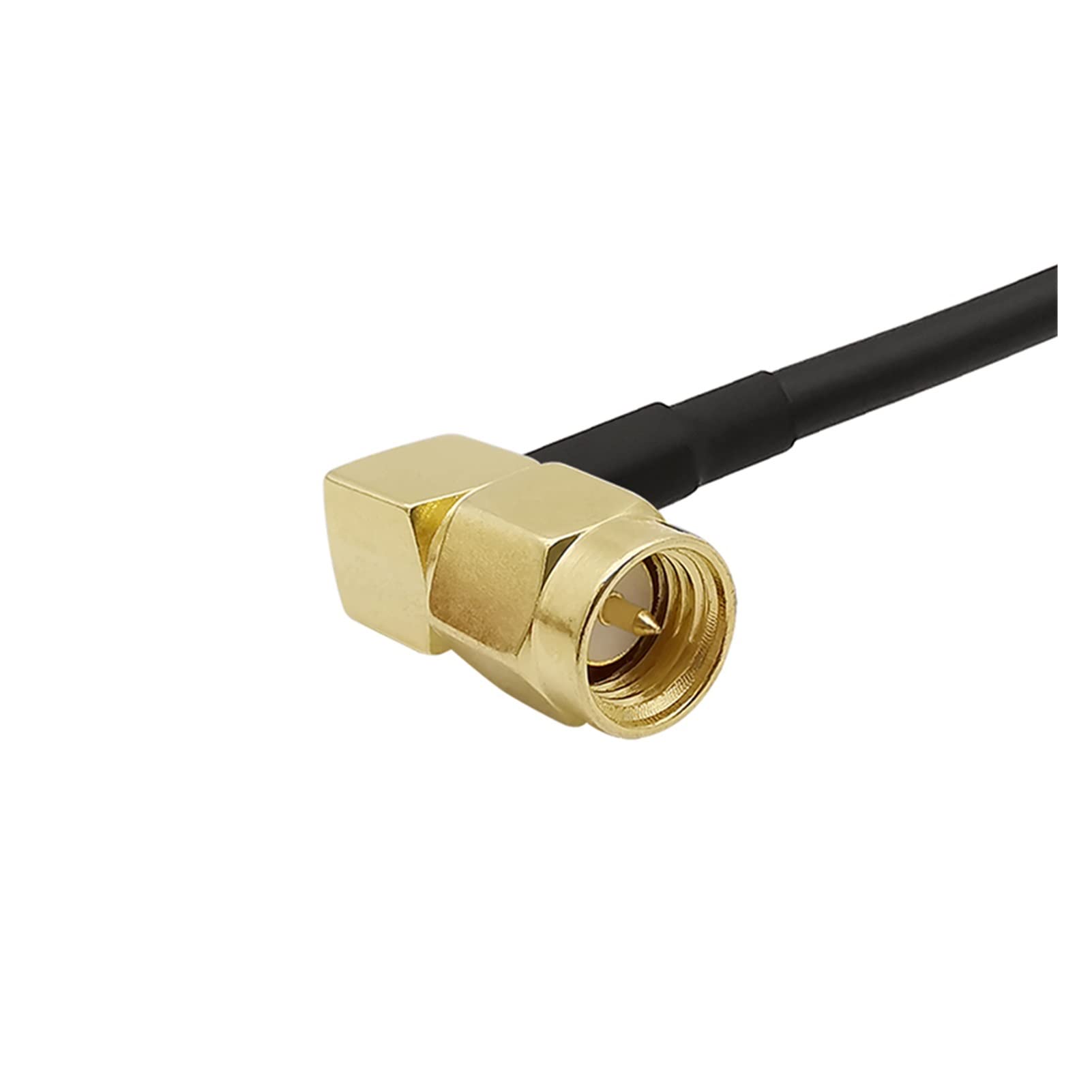 Demasiado Ángulo Recto SMA Macho a SMA Conector de mamparo Femenino Rg58 Cable coaxial WiFi Antena Extensión Cable de Pigtail 1m 2m 3m 5m 8m 10m (Color : 5 Meter)