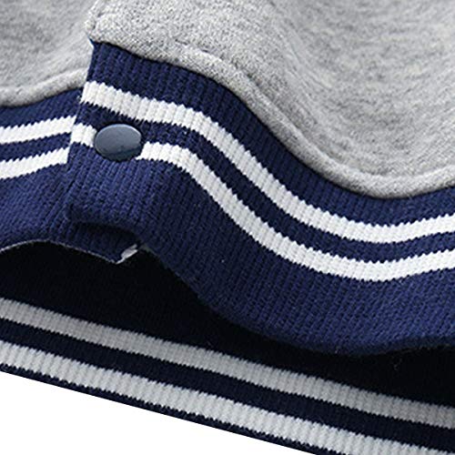 Famuka B07LD5GNVB Baby Boy Spring Coat Little Kids Baseball Cardigan Jacket thumb #3