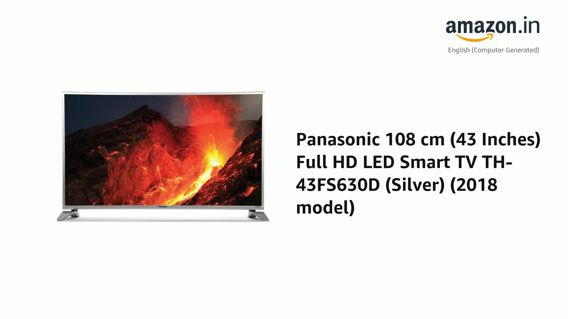 Panasonic 108 cm (43 Inches) Full HD LED Smart TV TH-43FS630D