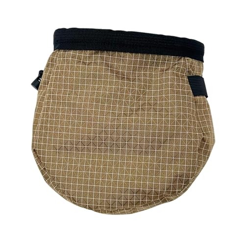 QSTDGVPW Climbing Chalk Bag Storage Pouch Adjustable Waist Belt Chalk Carrier Bag for Fitness, Brown