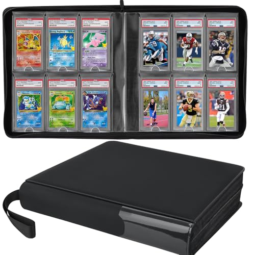 Graded Card Binder, 6 Pocket Slab Binder, Holds 60 Graded...