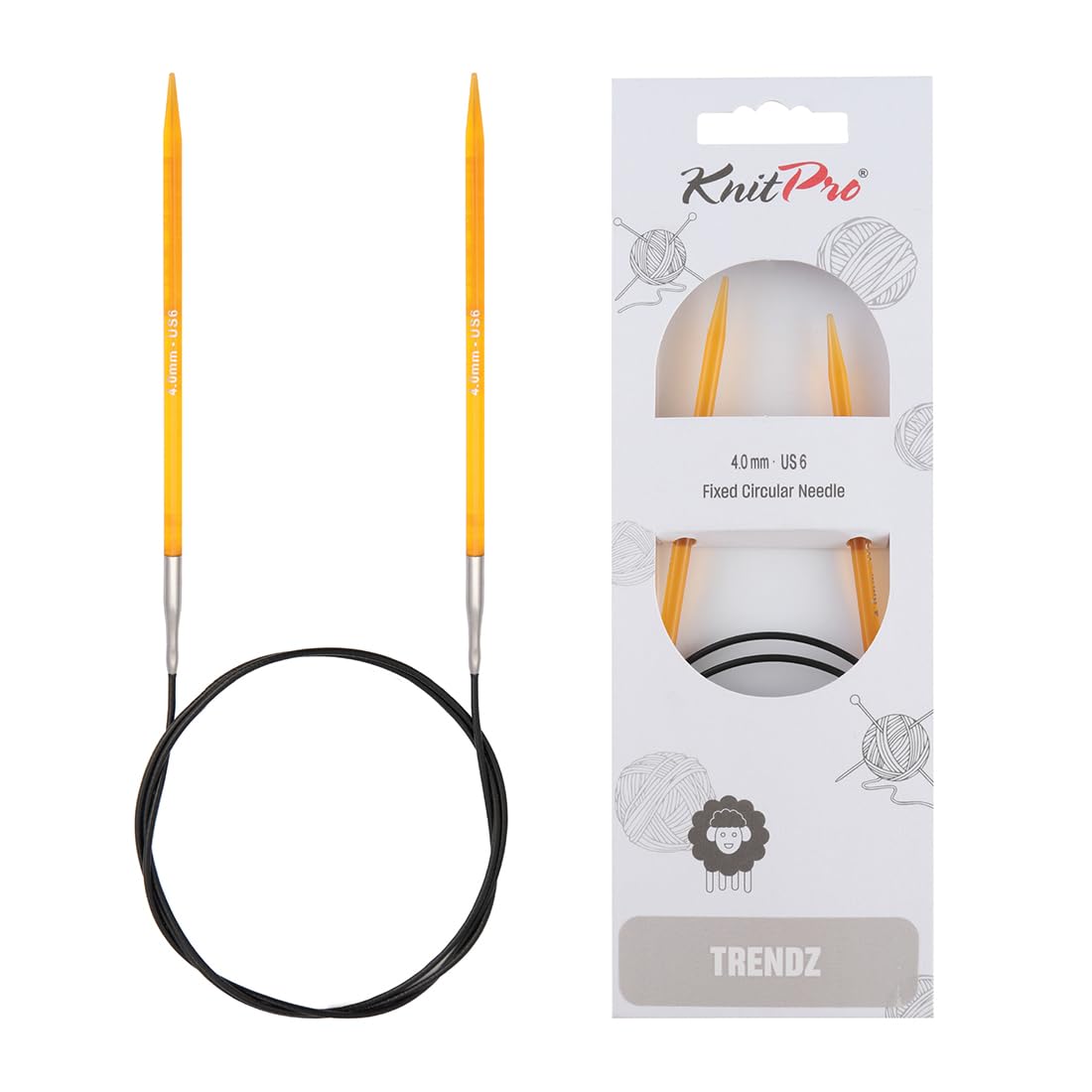 KnitPro Trendz Fixed Circular Needles 47" (120cm) | 4.00mm