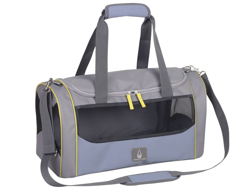 Bolsa Timor azul para transportar mascotas con medidas 51x24x25 cm