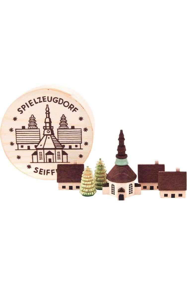 070-018 Dregeno Chip Box-Village-1.75" H W x 3.25" D, Brown