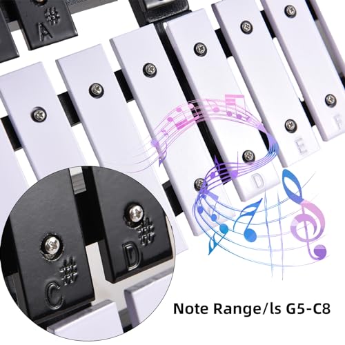 Instrument de percussion glockenspiel 30 notes pour débutant et étudiant - 4