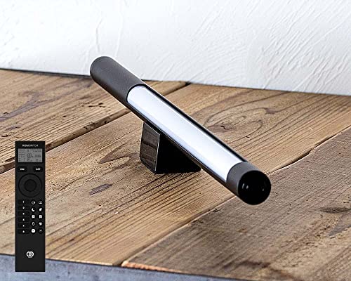 【LEDバーライト ショートマンクス (ブラック・リモコンセット)フロアランプ LED照明 シアターライト シアターライティング リモコン メモリー機能 タイマー機能 調光 調色 スタンド おしゃれ 北欧 リビング 寝室 ダイニング】