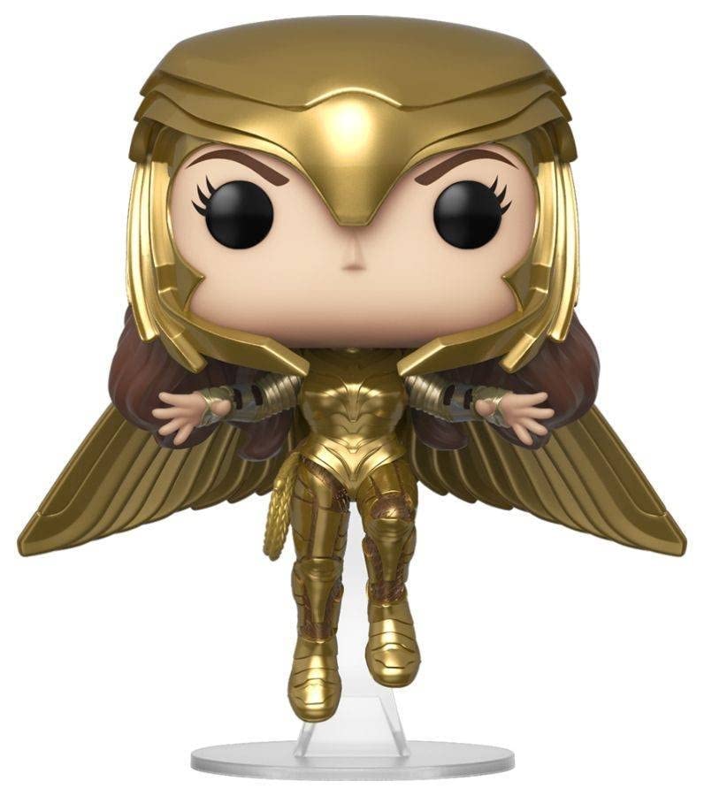 Funko Pop! Movies: Wonder Woman 1984 - Wonder Woman Gold Flying (Metallic), Multicolor