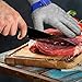 AmzFirst 1 Pack Level 9 Cut Resistant Gloves, Food Grade for Stainless Steel Mesh Metal Glove, Kitchen Cooking Gloves for Women and Men, for Butcher Meat Cutting Oyster Shucking, Size: 8/Medium