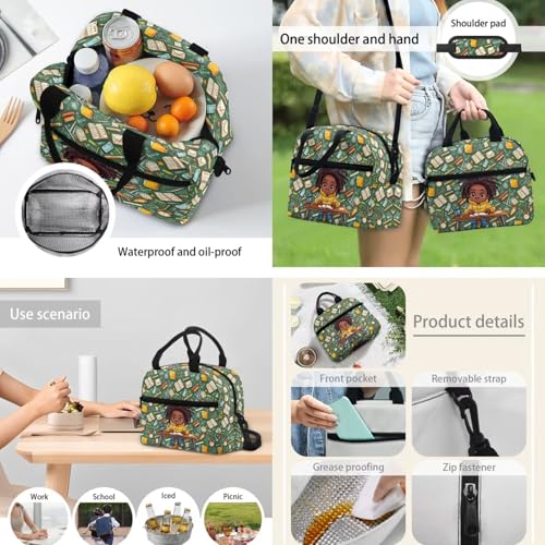 Africa Kids Design Backpack for Kids School, Bookbags Set of 3, School Backpack for Boys Girls with Lunch Box Pencil Case, 17" Lightweight Bookbags for Elementary Schools3