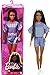 Barbie Fashionista Muñeca afroamericana con trenzas, conjunto de corazones y accesorios de moda de juguete (Mattel GRB63)