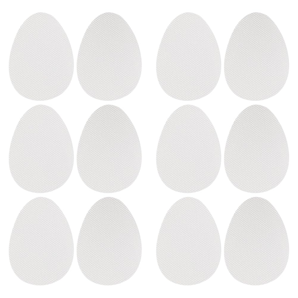 12 Pcs Adhesive Shoe Sole Protectors Grips Non Slip Shoe Pads Shoe Sole Bottom Stickers High Heel Bottom Pads Sole Cushion Pads for Boots Clear