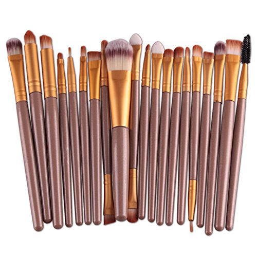 Preisvergleich Produktbild Oshide 20 Stück Professionelle Makeup Bürsten Kosmetik Set Foundation Powder Lidschatten Augenbraue Eyeliner Lippen Make-up Pinsel Auge Gesicht Pinsel Set