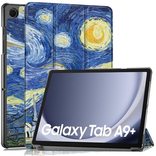 Vakarey Ultrafina con Soporte Funda Tablet para Samsung Galaxy Tab A9+ Plus 11 Pulgadas 2023...