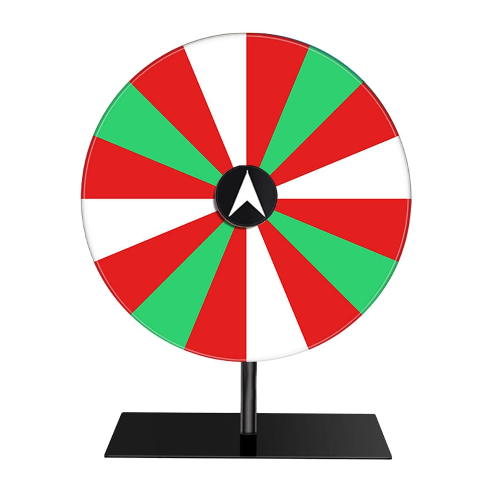 Tabletop Roulette Wheel Prize Turntable Heavy Duty Base Fortune Wheel for Home Parties Su…