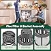 WD12X25995 Fine Filter & Basket Kit Compatible With GE/Hotpoint/Haier Dishwashers, Replaces #AP6989426 PS16217023 EAP16217023 4962336 Dishwasher Ultra Fine Filter Kit