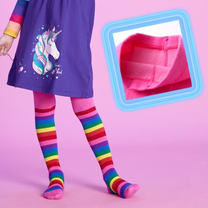 VIKITA Girls tights Cotton Leggings in Spring fall winter stripe socks for girls 3-8 years4