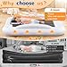 Abdtech Inflatable Toddler Travel Bed - Portable Toddler Kids Travel Bed with Safety Sides Complete Kids Air Mattress Set with High-Speed Pump, Ideal for Vacation Camping and Sleepover (60 Inches)