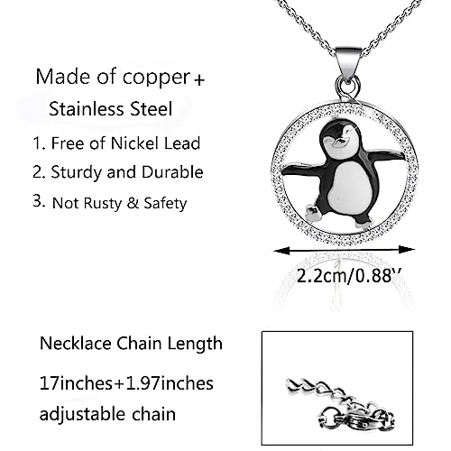 WSNANG Penguin Keychain and Friend - Penguin Lover Couple Gifts3