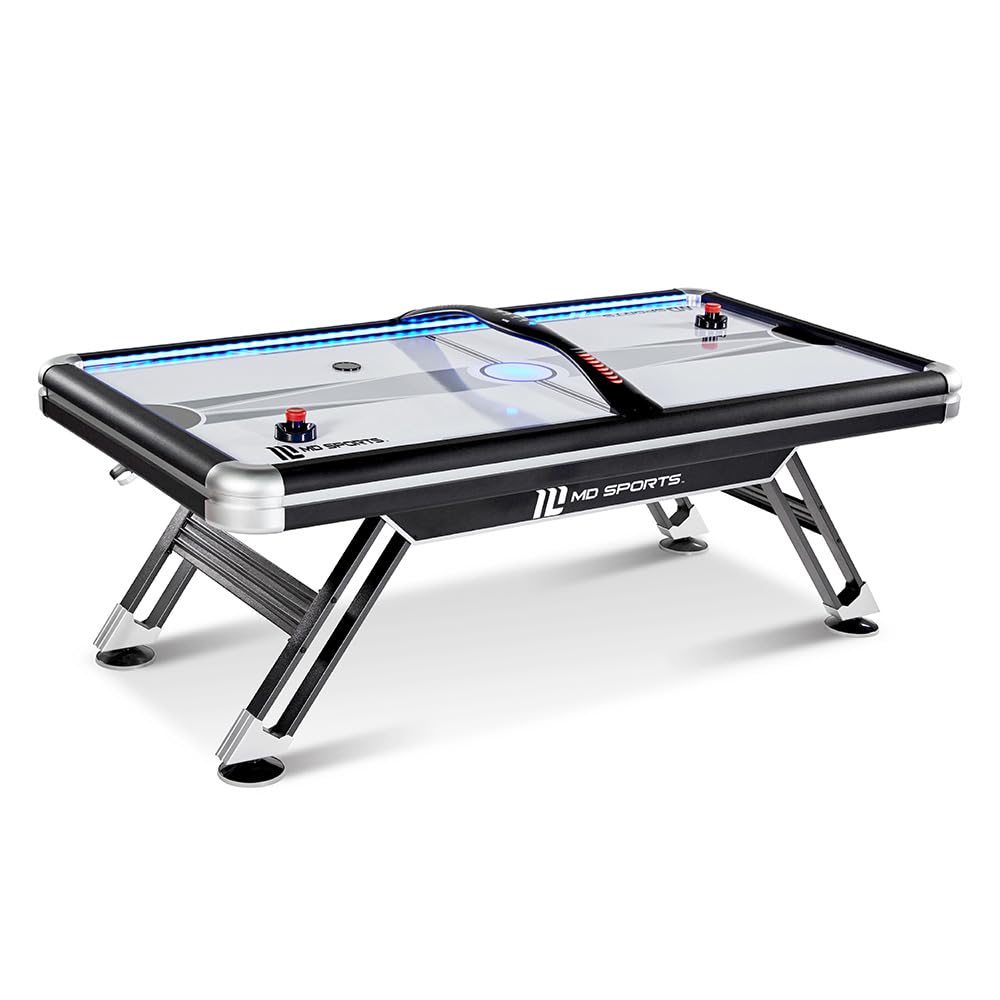 Air Hockey Table with Arcade Electronic Scorer, Perfect for Family Game Rooms