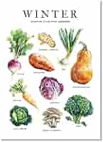 ✨新品✨　野菜　水彩画　冬野菜　絵画　（大きめ） ✨新品✨ 野菜 水彩画 冬野菜 絵画 （大きめ） 61oT3X0WjSL