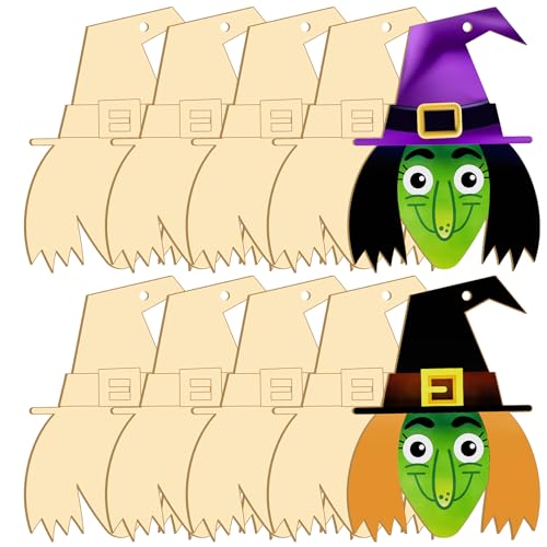 Large Size 7' Halloween Witch Crafts Wooden Halloween Wooden Crafts...