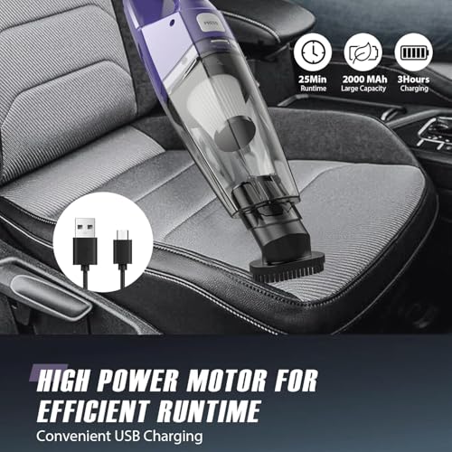 Image of Handheld Vacuum Cordless - 3-In-1 Hand Held Vacuum Rechargeable With 8KPa Suction, Lightweight 1.7 Lbs Handheld Vac, Quick Dust Removal & Cleaning Tool With Accessories Storage For Car, Kitchen & Home