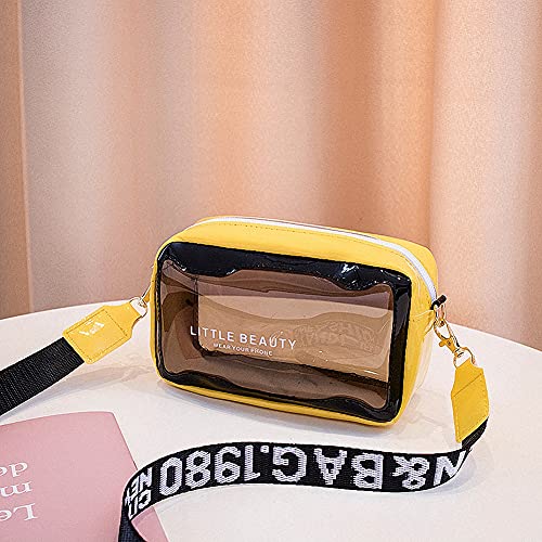 Colorful Clarity Handbags Stadium Approved Small Crossbody Purse for Women Transparent Clear Plastic Bags2