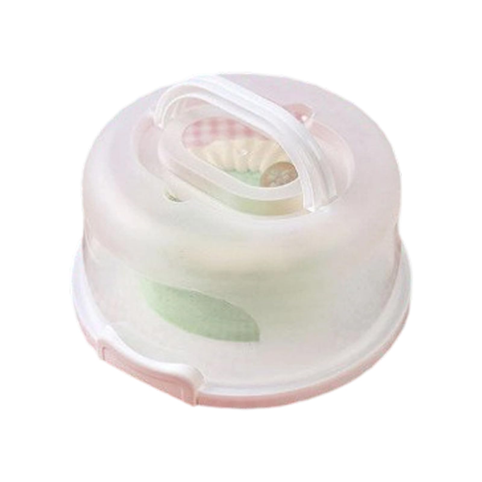 Msioytog Dessert Box with Carrying Handle Storage Container with Cover for Cakes Cookie and Snacks Portable Cake Storage Container