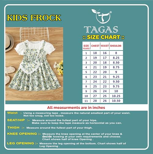 Image of TAGAS Dress for Girl Cotton Dress Girl Frock Dress Dreess Casual Dress Dress KD-196
