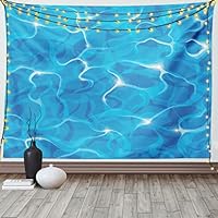 ABAKUHAUS Arazzo Parete Cascata Foresta - 230x140cm Verde E Blu Microfibra - Decorazione Camera Da Letto/Soggiorno - Foto 5