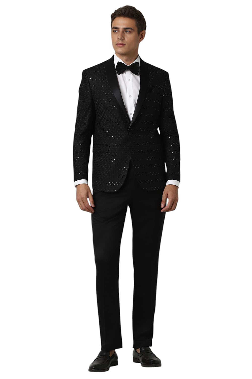 Men's Polyester Blend Two Piece Suit-Dress Set