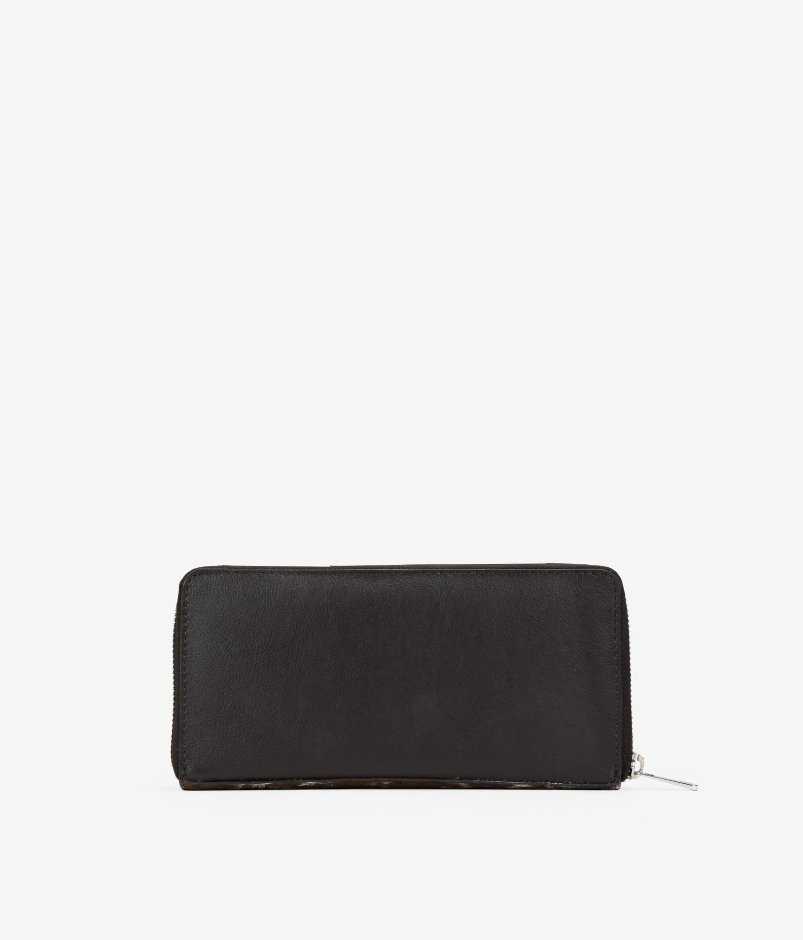 BOSANOVA Bolso de Hombro pequeño para Mujer en Piel con Pelo Estampado y Asas Finas de Colgar con Nudos Regulables. Cierre con imán. Vaca U