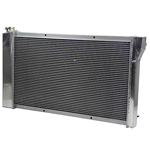 OzCoolingParts New Designs 3 Row Core Full Aluminum Radiator + 2 x 12" Fan w/Louver Shroud for 1967-1972 Chevy GMC C/K/S/T/G Series C10 C20 K10 K20 K30 Suburban Pickup Truck Blazer