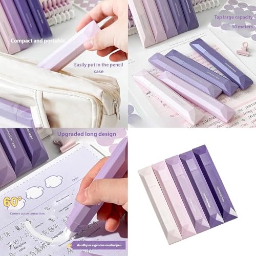 Ruban correcteur pour l'école et prise de notes claires lot de rollers de correction blancs