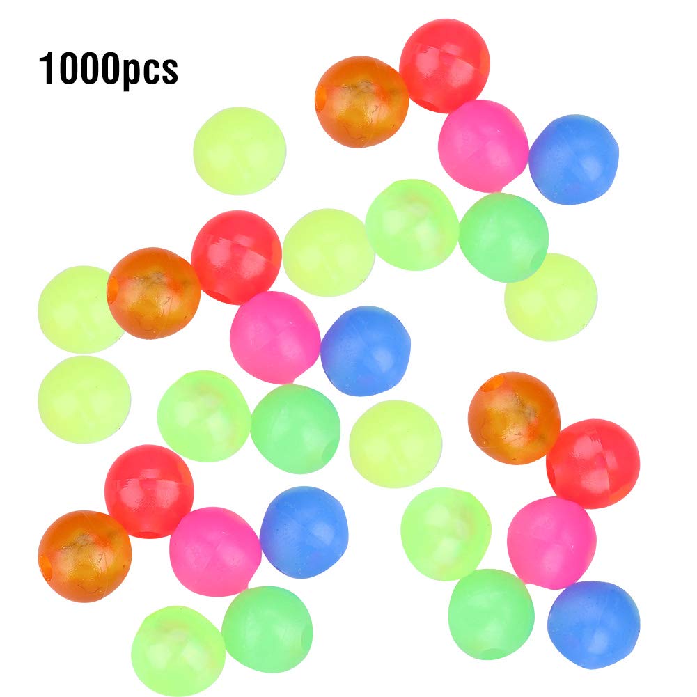 Lot De 1000 Perles De Pêche Lumineuses Belika – Appâts Réutilisables En Plastique – Diamètre 5 Mm – Idéales Pour La Pêche De Nuit En Mer Ou En Rivière