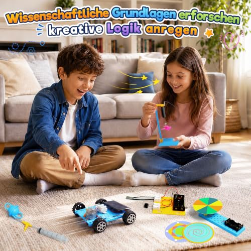 ADUSRIZ Experimente für Kinder 8+, Elektronik Bausatz, Elektrobaukasten für Kinder, STEM Physik, Elektronik Baukasten, Bausatz Kinder… – Ansicht 5