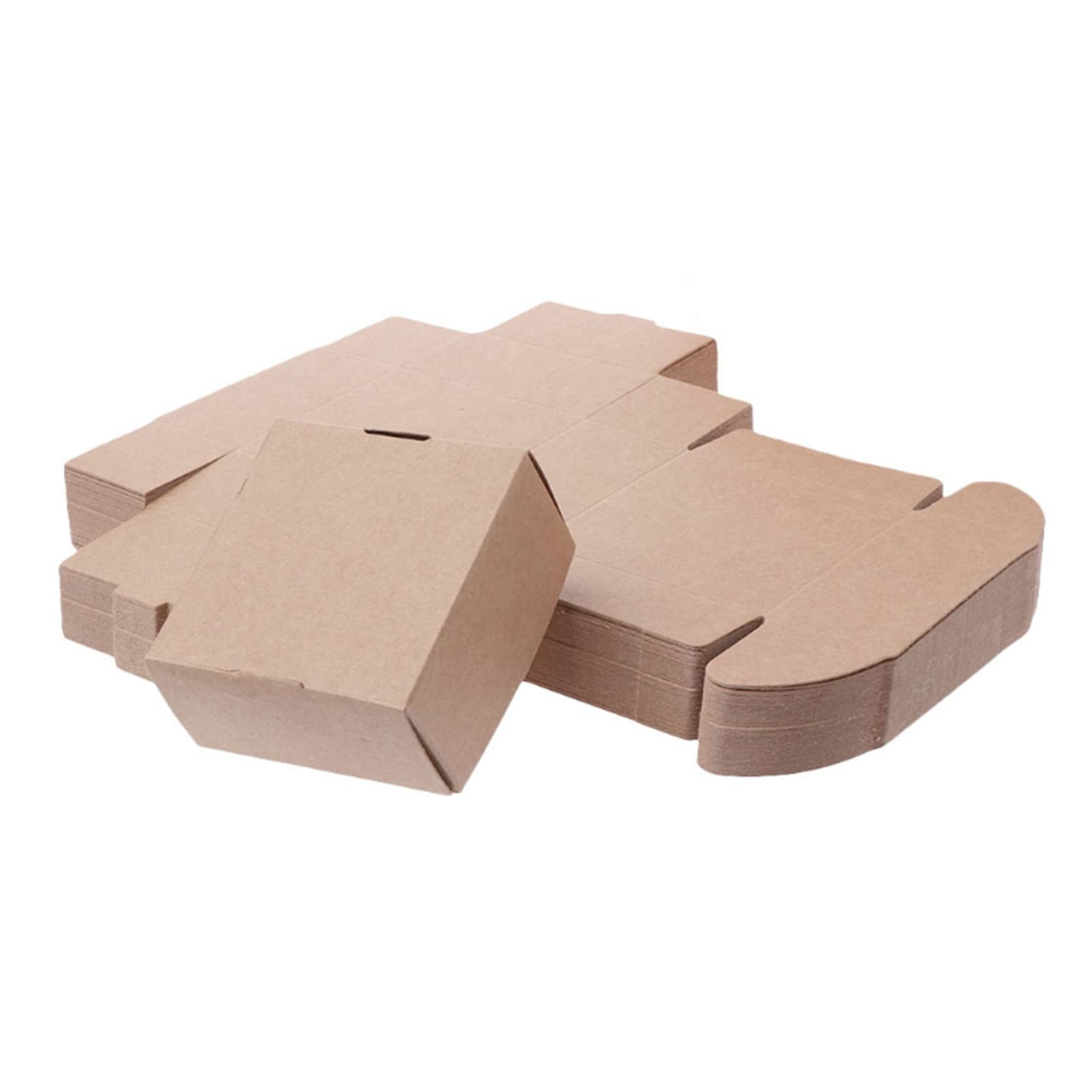 Kalttoy 50pcs Paper Wrapping Box Multipurpose Paper Storage Container for Soap Jewelry Earring Packag Box
