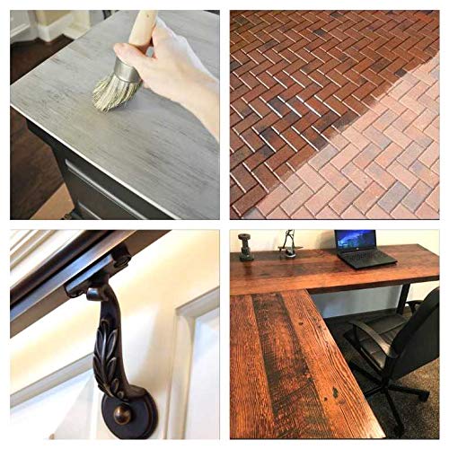 Shabby Chic Multi Surface Clear Coat Sealant- Clear Satin Sheen Acrylic Sealer Top Coat For Chalk Style Furniture Paint, Durable, Non Yellowing, Waterproof Sealant - Indoor/Outdoor - 8.5Oz - Low Sheen #TOP5