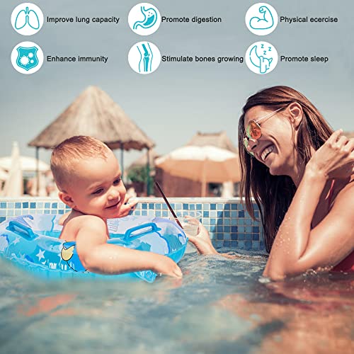 Sealive Baby Pool Float, Infant Seat Boat Inflatable Swimming Ring Trainer Waist Pool Float With Double Handle, Childrens' First Swim Floaties Bathtub Toys Pool Accessories For Kids Toddlers #TOP1