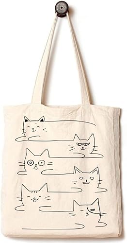 Miniatura 1 de Andes Bolsa de lona de fondo plano resistente con 2 bolsillos laterales, estética hecha a mano con algodón de 12 onzas, reutilizable y duradera