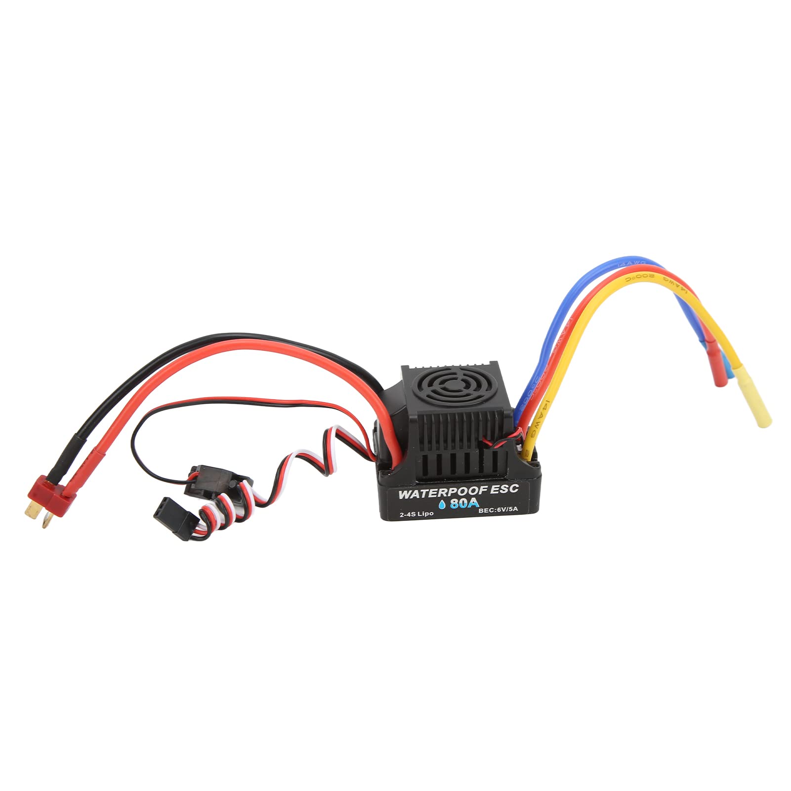 Silnik RC ESC Combo, Silnik Bezszczotkowy 3650 3900KV 80A Wodoodporny Regulator Prędkości ESC RC Część Samochodu RC dla 1/8 1/10 RC Car