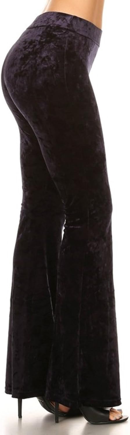 velvet flared legging