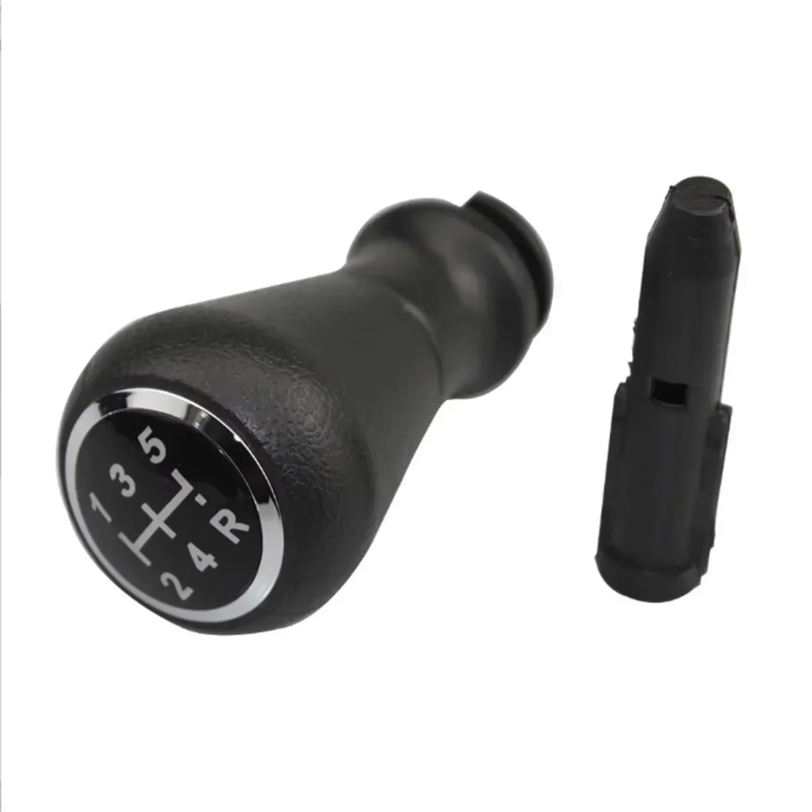 MRCBROUEO Car Gear Shift Lever Compatible with Peugeot 206 207 306 307 308 3008 406 4007 5-Speed Gear Lever Suitable Gear Shift Knob Automotive Manual(Silver)